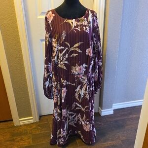 Danny & Nicole Purple Bishop Sleeve Sundress